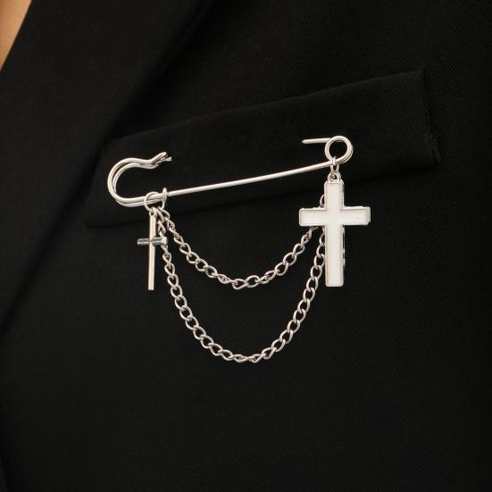 Broche Épingle de Sûreté Dorée pour Femmes Clips pour Pulls Châles Chaîne de Col Broche Bijoux pour Couvertures Robes Cardigans Artisanat