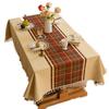 Cotton And Linen Texture Tablecloth Embroidery High-End Light Luxury Fabric Retro Dining Table Pastoral Cover