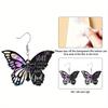 Elemente Fluture 2D Plate Negre și Colorate Material Acrilic Cercei Atârnători Cercei Ușori pentru Femei Cadouri