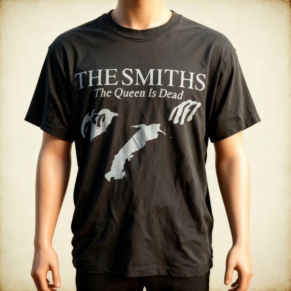 The Smiths The Smiths The Queen Is Dead Charcoal Unisex Tshirt Reprint S5XL Unisex T-Shirt M
