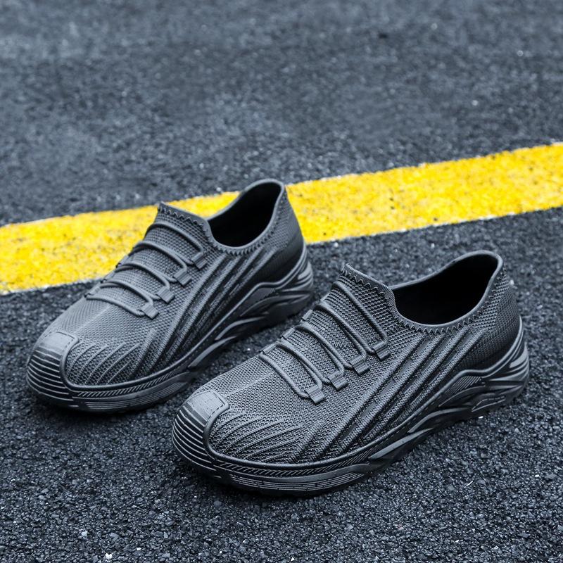 Outdoor Men Sports Rain Boots Ankle Waterproof Shoes Low Top Kitchen Shoes Fishing Shoes Slip On Anti-slip Wear-resistant Boots