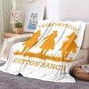 Personalisierbare 3D-gedruckte Yellowstone-Thermodecke, Geeignet für Wohnzimmer, Schlafzimmer, Bett, Sofa, Bürogeschenk, Flanelldecke