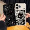 Funny Pokemon Gengar Phone Cover Case for Apple iPhone 17 Pro Max 16 XR 13 Mini 11 Air 16e 14 Plus 15 12 XS