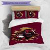 Set Biancheria da Letto Stampato 3 Pezzi Brisbane Broncos Morbido Traspirante Copripiumino Federe Set Lavabile Decorazione Camera da Letto Regalo per la Casa
