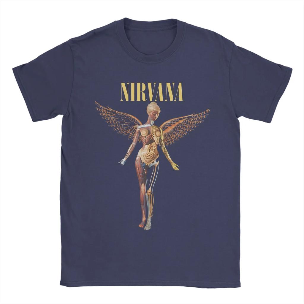 Nirvana Rockband T-Shirt Kurt Cobain Beliebte T-Shirts Kurzarm Streetwear T-Shirt Sommer 100% Baumwolle Oversize Kleidung