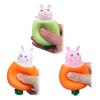 Squeezing Carrot Rabbit Squeezing Cup Pocket Small Bunny Carrot Animal Bunny Stress Pinching St R0Z3