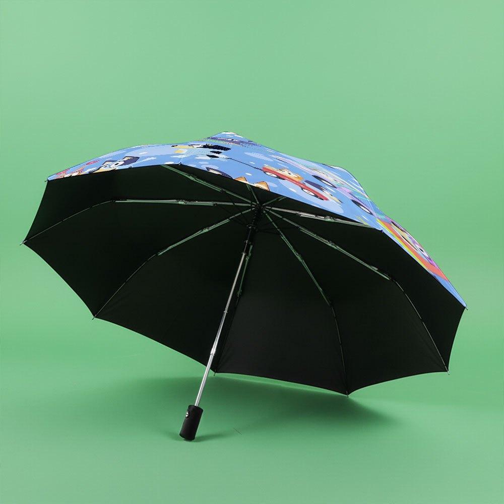 1pc a Unique And Fashionable Folding Umbrella Featuring Fun Cartoon Designs,Perfect for Birthday Gifts,Holidays,Travel,And As a Thoughtful P