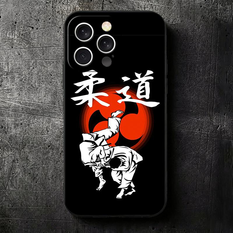 Judo Jiu Jitsu BJJ Brazilian Soft Phone Case for iPhone 16 16E 17 Air 15 Pro Max 14 Plus 13 Mini 11 12 7 Black Cover Back Shell