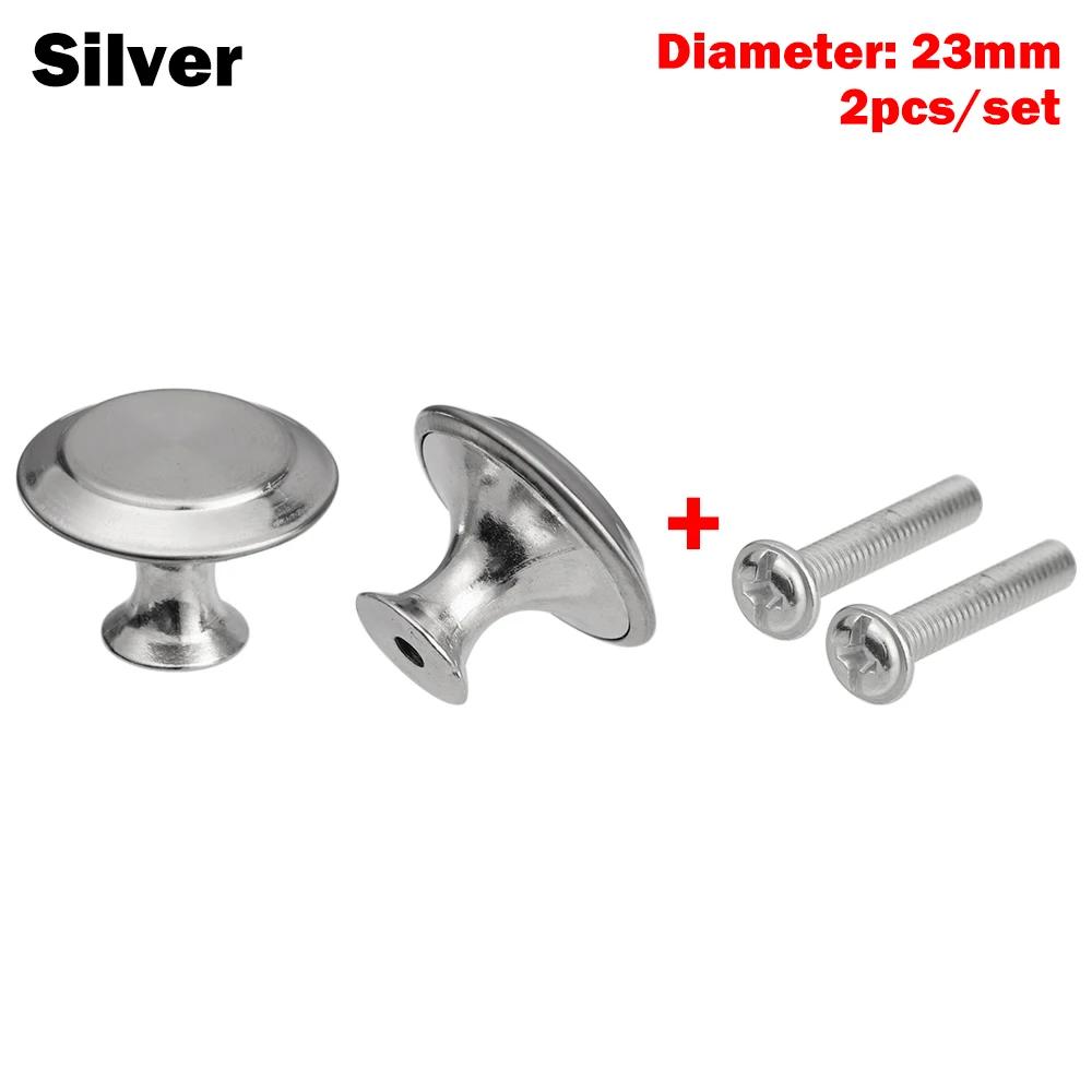 Round Alloy Cabinet Handles Knobs Kitchen Cupboard Door Wardrobe Pulls Drawer Furniture Hardware Fittings