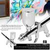 Airbrush Kit 0.5mm Air Brush Set with 15CC Paint Fluids Cups for Car Model DIY Painting Makeup Nail Art Cake Decorating Design