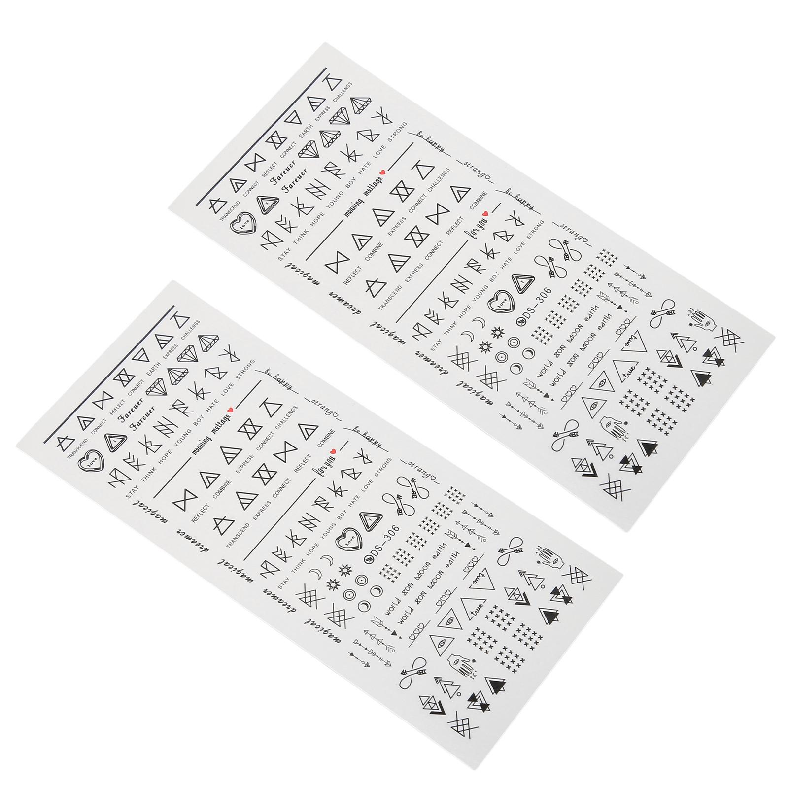 

2 шт. наклейка для дизайна ногтей, полоска с надписью, переносная вода, наклейка для дизайна ногтей, украшение для ногтей