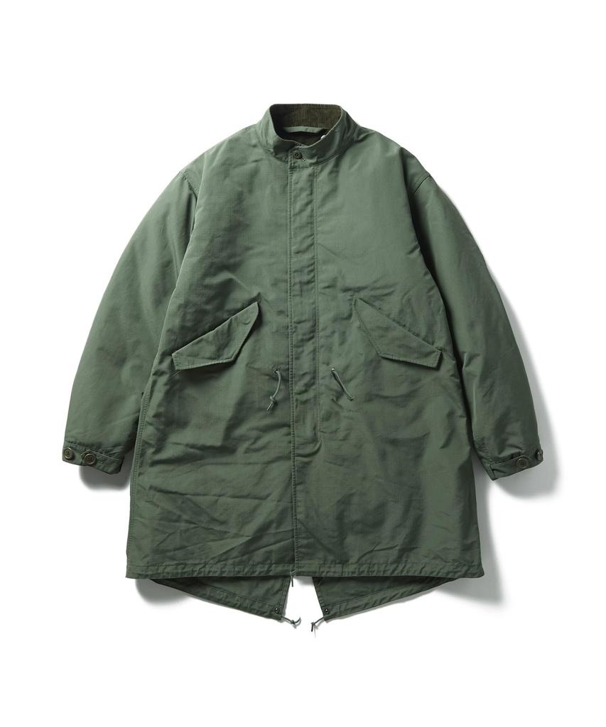 Snow Peak TAKIBI Ripstop Adjustable Fishtail Coat Outerwear Size L JK-25AU016, Jacket/Overcoat, Men's/Women's, Olive,