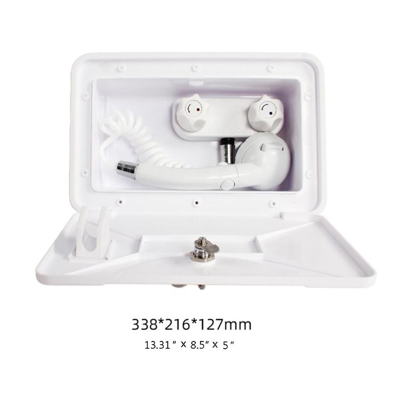 Zewnętrzna kabina prysznicowa do kampera Zestaw prysznicowy zewnętrzny do kampera z zamkiem Akcesoria do modyfikacji kampera