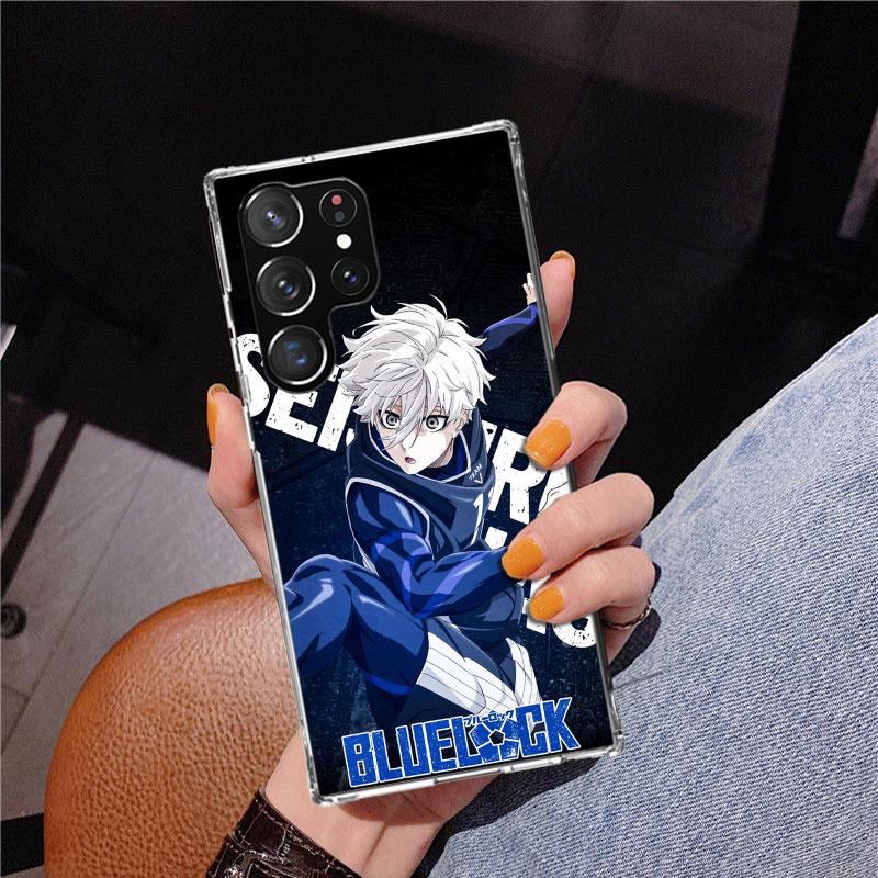 Blue Lock Nagi Seishiro Phone Case For Samsung Galaxy S24 S25 Edge S26 Ultra S23 S22 S21 Plus S20 FE + Personalized Print Cover