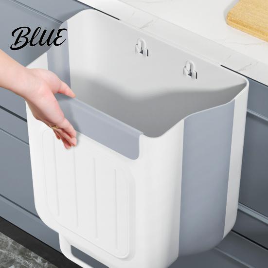 Cestino Ufficio Portatile Pieghevole Cucina Compatto Appeso Montabile Bidone Pattumiera Armadietto Contenitore per Rifiuti da Banco