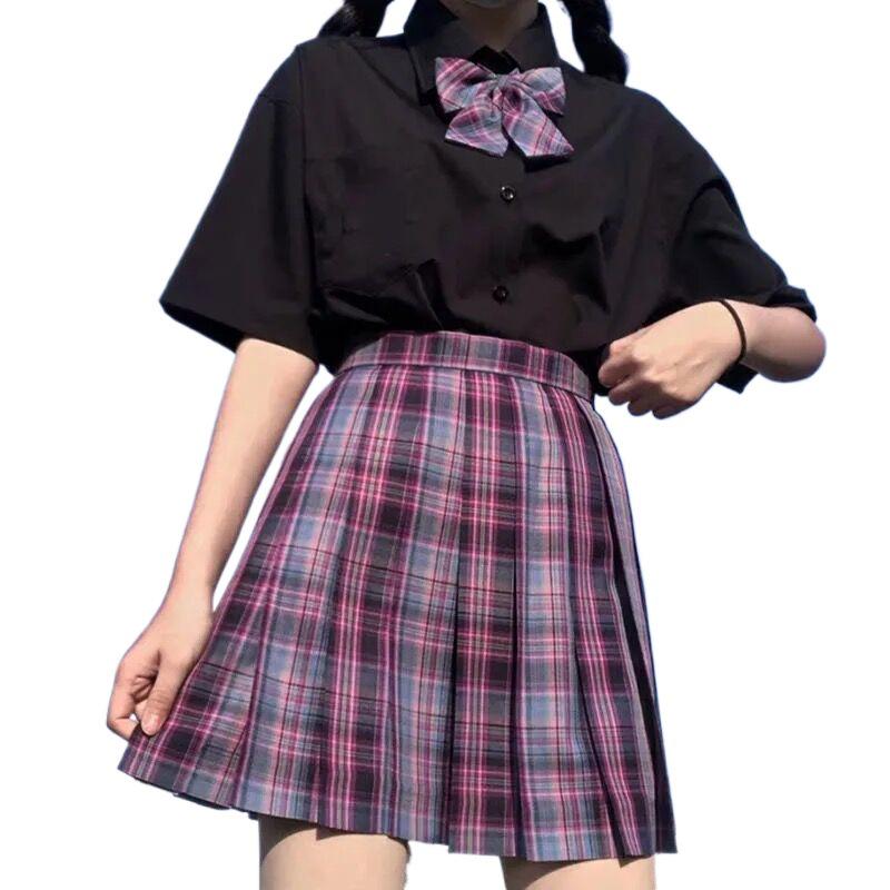 E-sports Girl Ready-to-Ship JK Uniform Pleated Mini Skirt - Japanese Academy Style