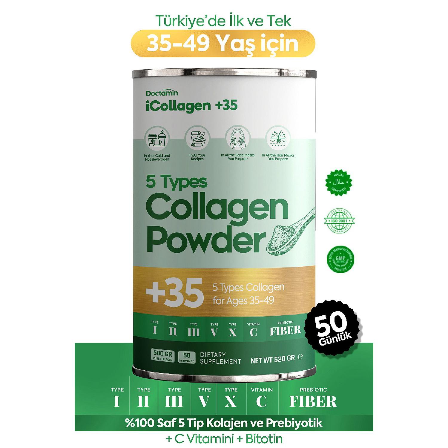 

For Icollagen Between 35-49 Years Of Age And Balanced Collagen Powder - 520 Grams 50 Days
