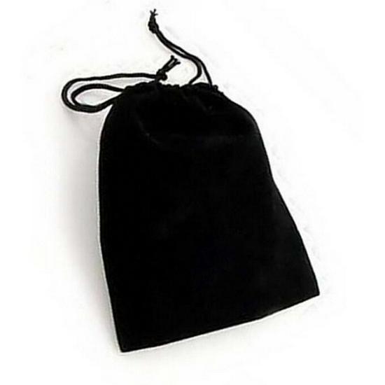 Black Velvet Jewelry Drawstring Bag, 10x12CM, Fashion Packaging