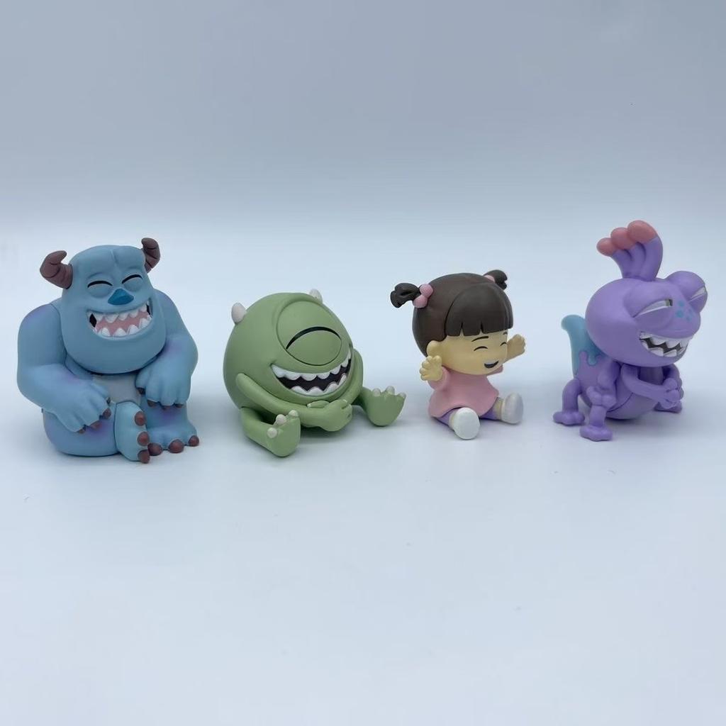 Anime Figurine Monster Power Company Haha Laugh Cute Action Figurine Twisted Egg Hair Big Eyes Trendy Toys Holiday Present