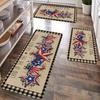 1PC Star & Stripea Celebration Kitchen Rug Non-Slip Door Mat Pop design Bathroom Rug Bath Mat Carpet for Home Sink Laundry Decor