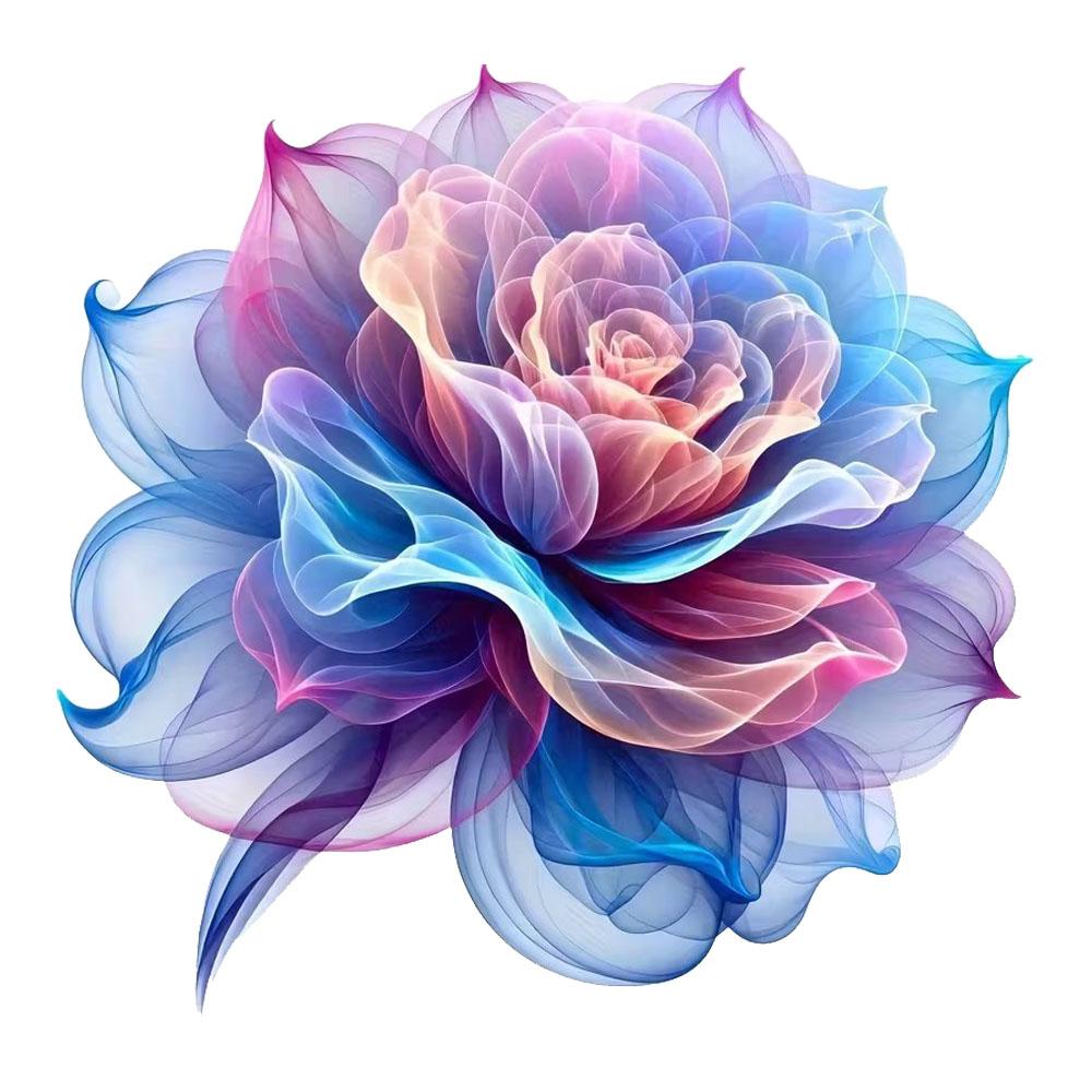 

QT2490#15cm Cartoon Rose Embroidery Waterproof Car Decorative Decal, Suitable for Cars, Laptops, Bumpers, Glass Window Sticker 15cm-longest side