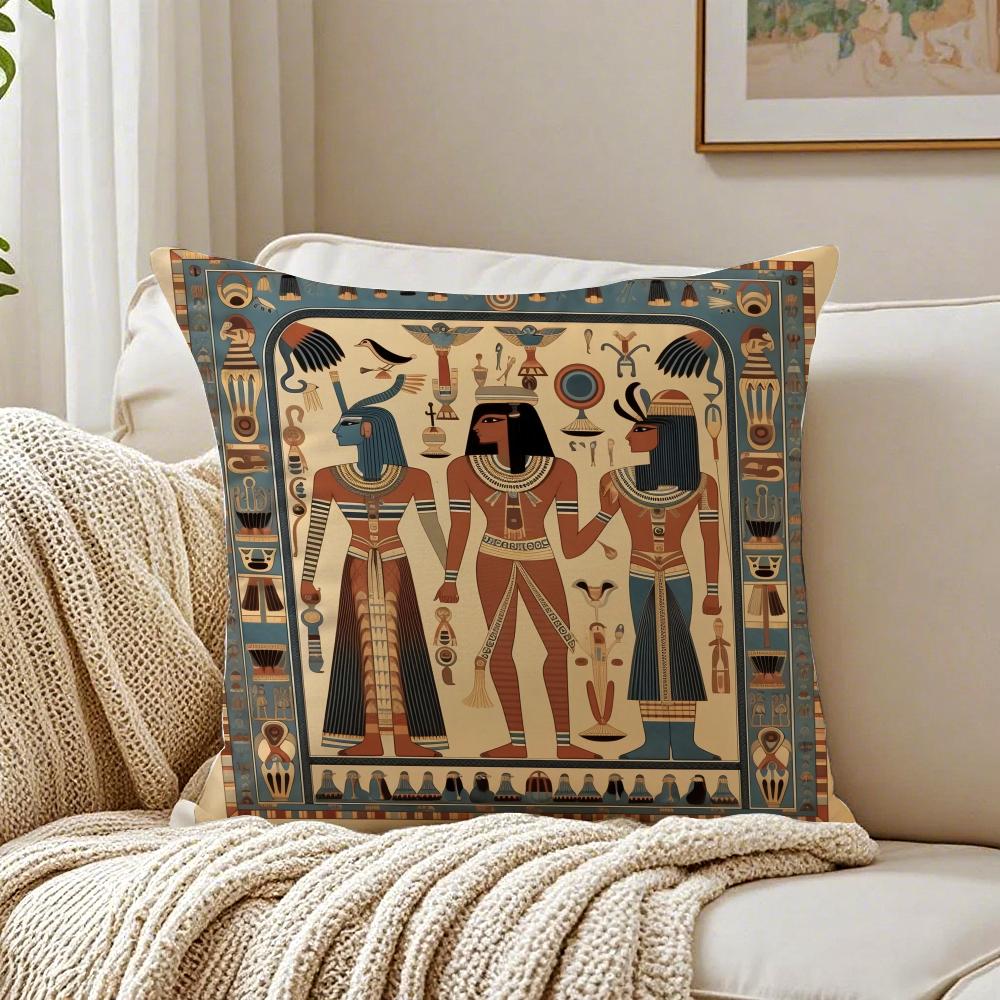 Mystical Ancient Art EEgypt pharaoh Cushion Cover Pillowcase Antidustmite living Room Sofa Decor Cushion Room