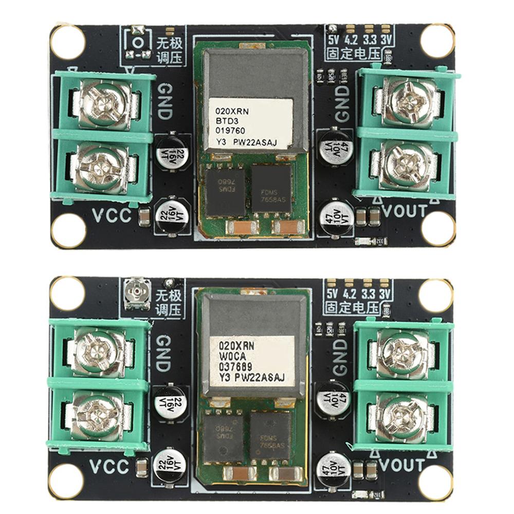 DC 9-14V DC-DC 5V/Stepless Adjustable High-Power 20A (Max) Stabilized Power Module Industrial Grade DC Step-Down Module