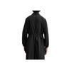 Zara Solid Color Simple Casual Comfortable Lapel Zipper Long Sleeve Mid-Length Coat Men coats Black 7627300-800