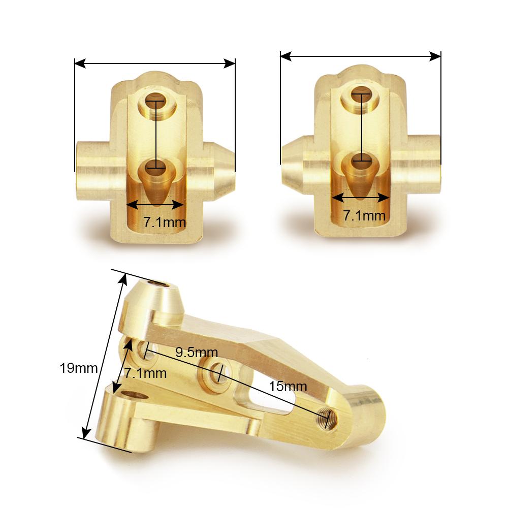 YEAHRUN Brass Axle Mount Suspension Links Stand for 1/10 RC Crawler Car TRX4 TRX6 Upgrade Parts