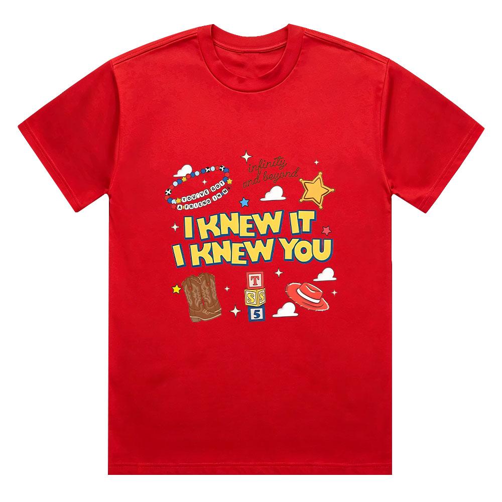I Knew It I Knew You Cute TS Story Graphic T SHIRTS Gift for Music Fan Tee Toy Friends Shirt Cotton Unisex Comfortable Clothing