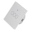For Tuya Zigbee Light Switch 3‑Gang EU Remote Control Touch Switch 100‑240V 50HZ 60HZ