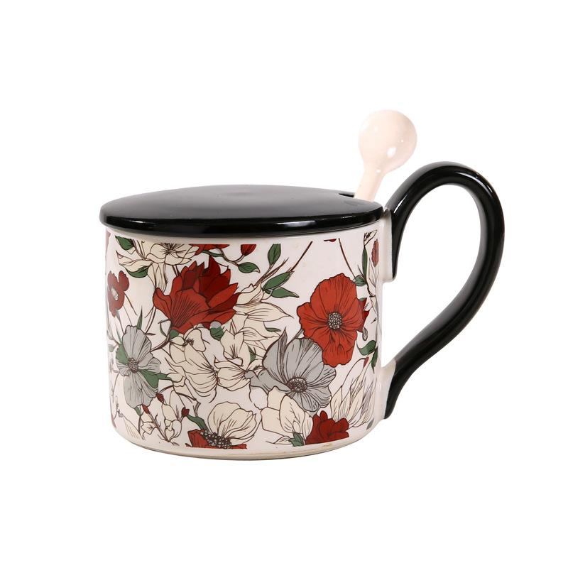 Mug Office Cup Household Ceramic Coffee Cup Creative Drinking Water Cup High Looking Tea Cup Women's Creative Gift