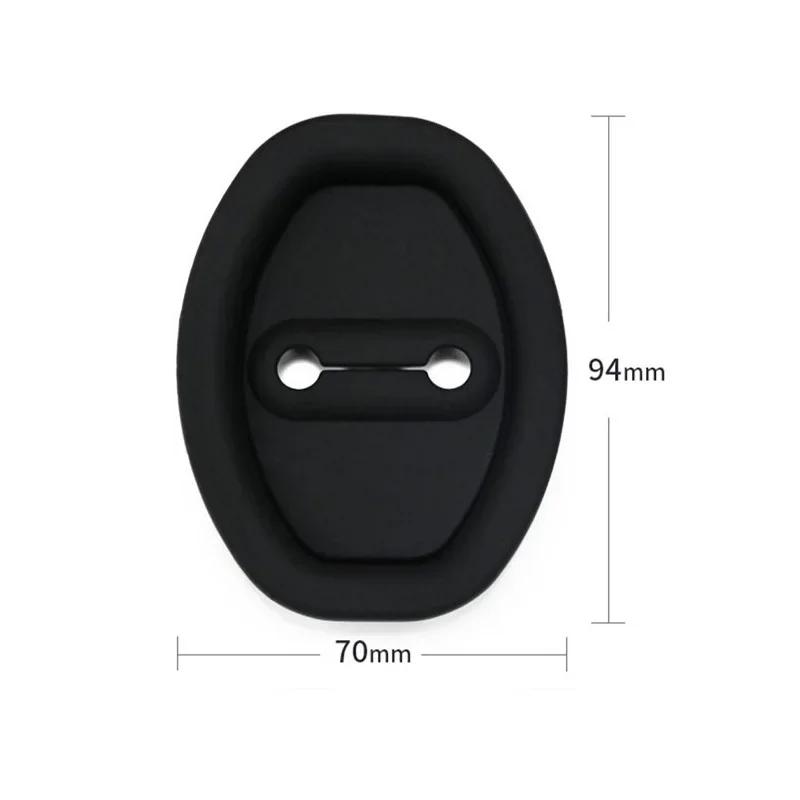 4pcs Silicone Car Door Lock Buckle Anti-collision Protective Cover For BYD Atto 3 Dolphin Seal Seagull Destroyer 05 Frigate 05 S