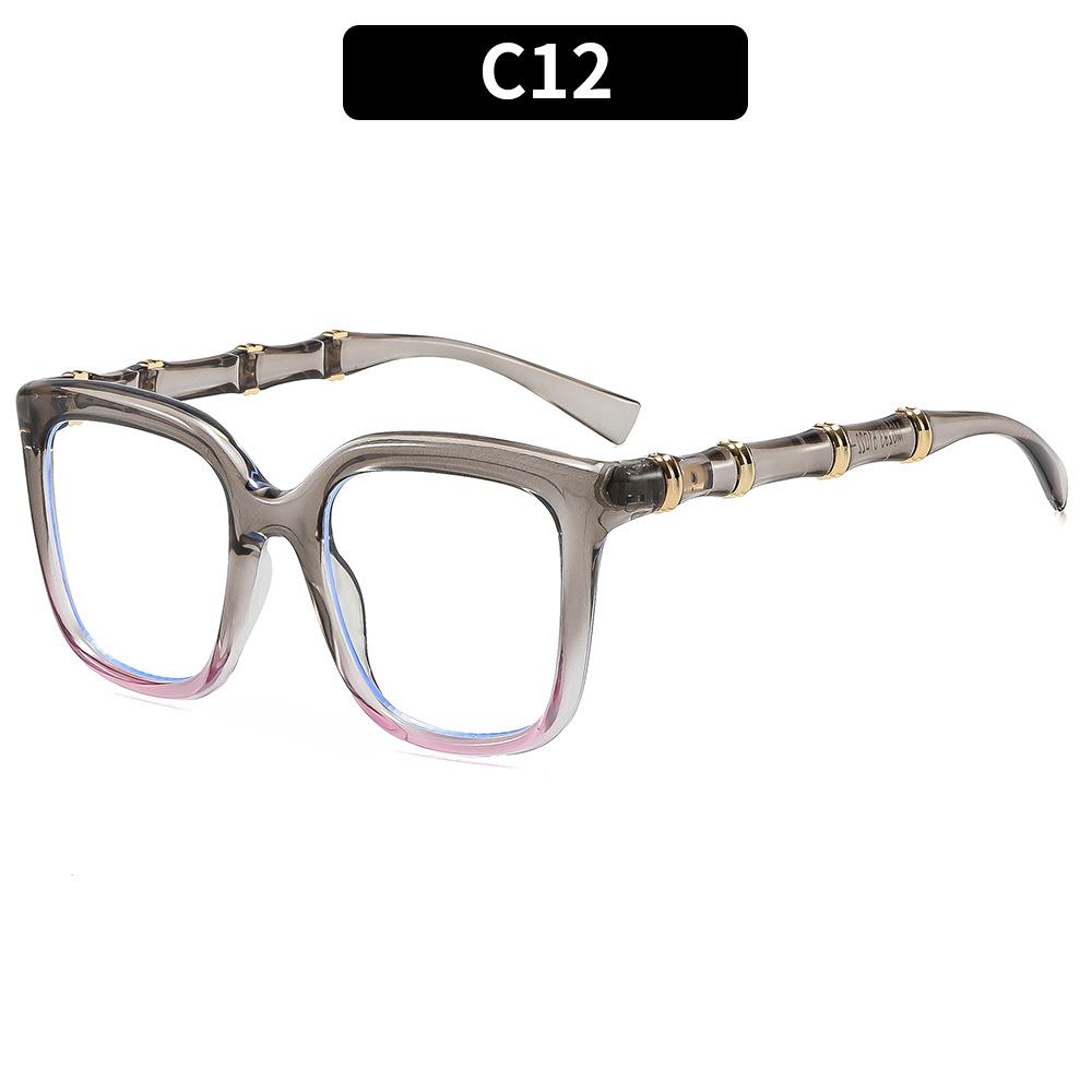 European and American retro fashion big frame bamboo legs street shot sunglasses travel outdoor sunscreen vacation cycling sunglasses