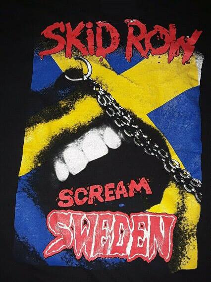 1991 Skid Row Scream Sweden Black Men S-234XL T-shirt Unisex T-Shirt XXXXL 1930₽