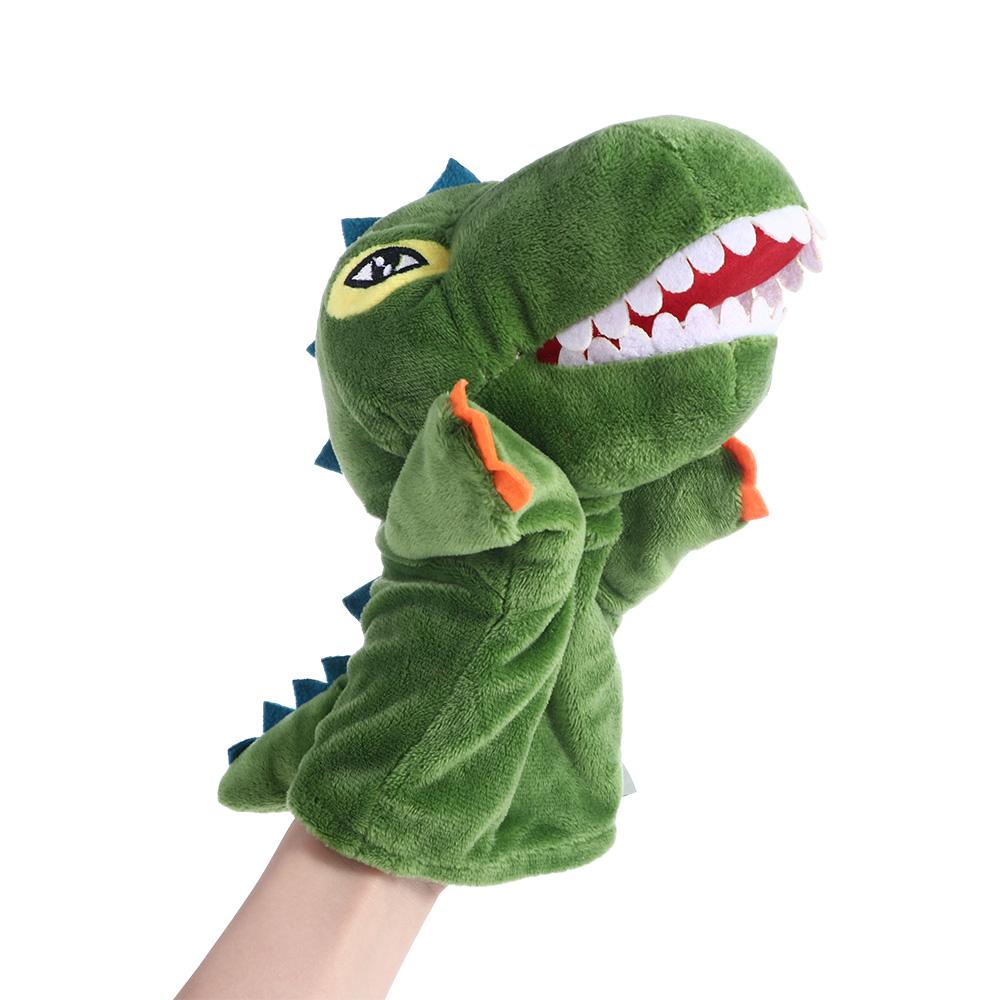 Toy for Children Stuffed Toys Dinosaur Bear Shark Stuffed Animals Hand Finger Puppet Plushed Doll Finger Puppet Animal Puppet