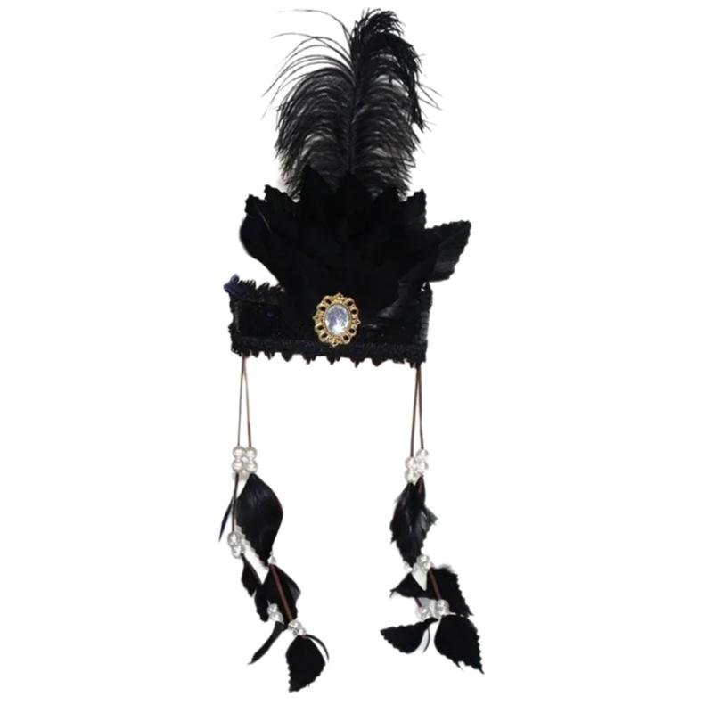 Versatiles Occasion Hair Band Children Halloween Headbands Elegant Hairband for Costume Parties чёрный