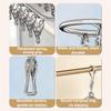 10/20/30 Clips Sock Hanger Clips Circular Design Multi-Clip Underwear Drying Rack Stainless Steel Windproof Garment Holder