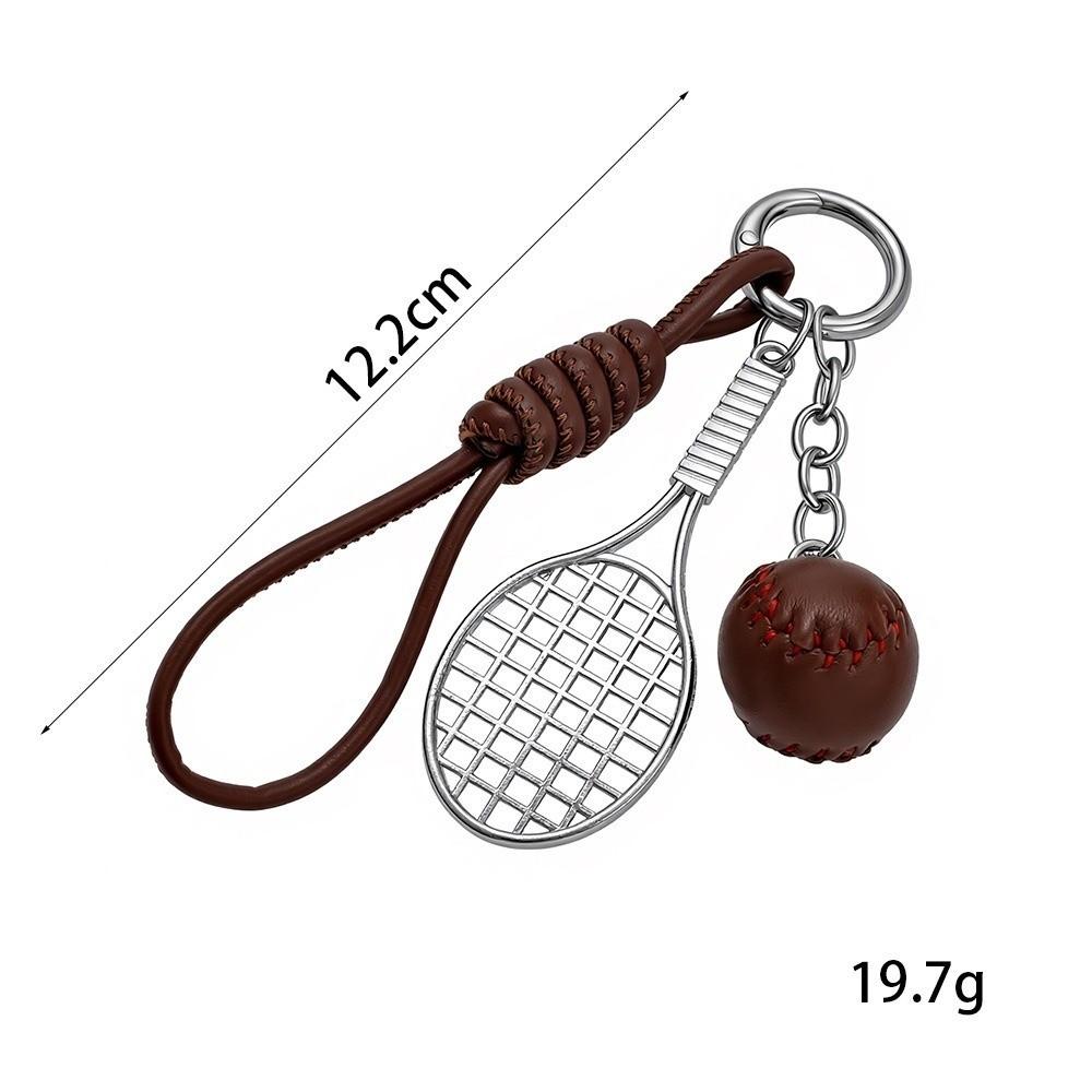 Tennis Ball Design Tennis Racket Keychain Mini Size Tennis Racket Keyring  Boys Girls