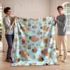 Capybara and Orange Pool Party Print Blanket Soft and Cozy Perfect for the Living Room Bed Sofa or a Nap,gift
