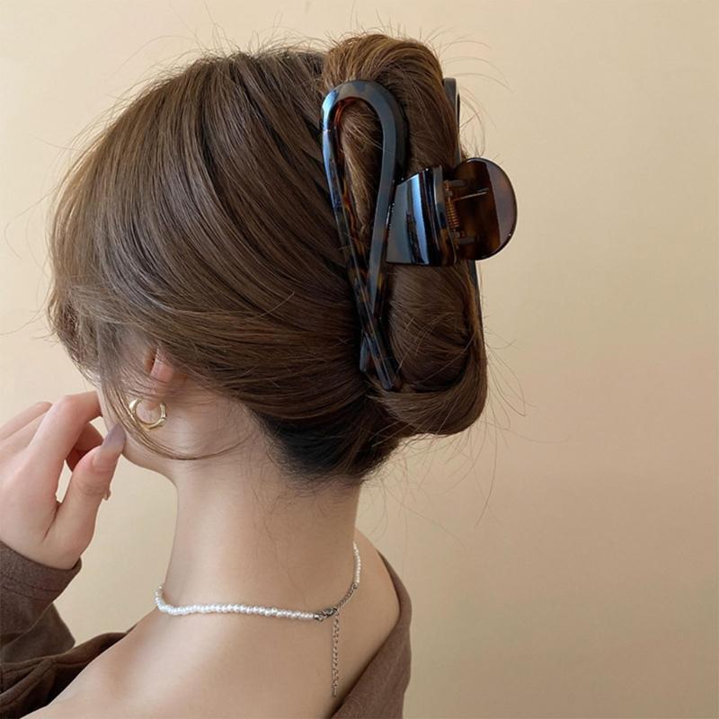 Haarklammer Flache Klammer Thema Haarklammer Elegant Breite Haarspange Haarspangen Starker Halt Haarnadel für Mädchen