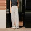 Elle Fashion Loose Cotton Slimming Commuter Straight Leg Casual Pants Women bottoms White EQ51162