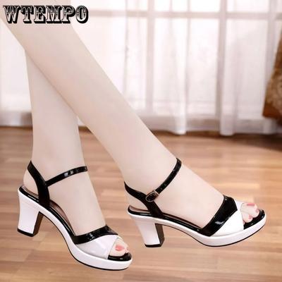 Sommer Frau Sandalen Mode Schnalle Süße Sandalen Sommer Casual Keil Offene spitze Sandalen