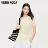 Women's Semi-Sheer Color-Block T-Shirt