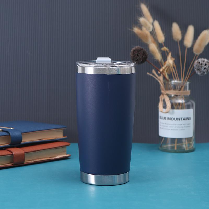 20oz 304 Stainless Steel Vacuum Insulated Car Cup - Customizable, Portable Beer Cup