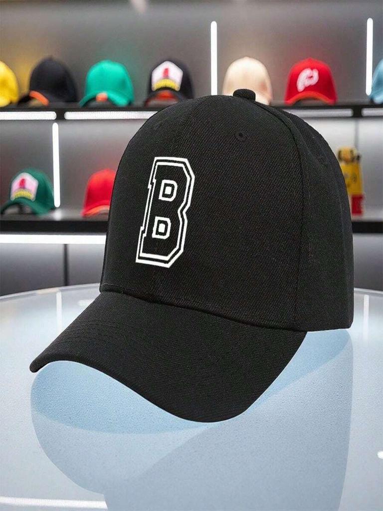 Classic Black Baseball Cap For Men And Women Adjustable Fit Casual Outdoor Sports Hat
