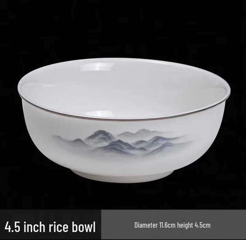 ZLIII New Chinese Style Landscape Ceramic Dinnerware Set