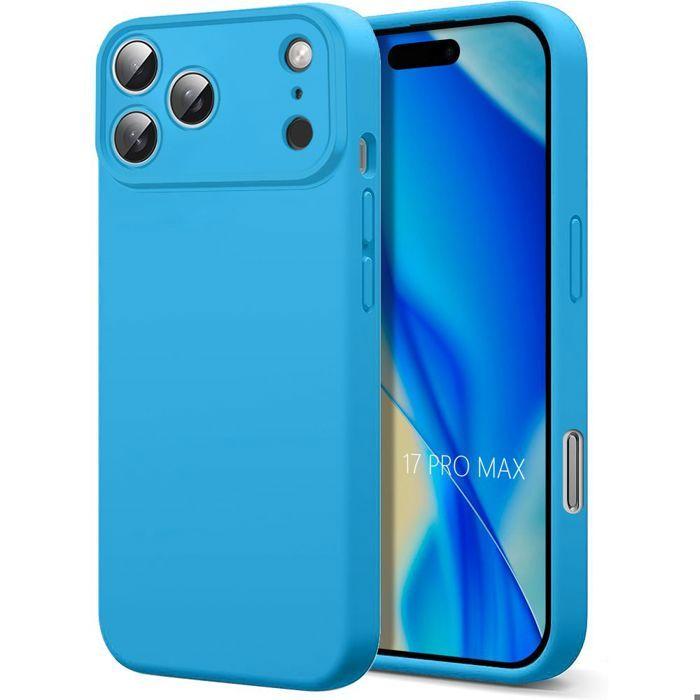 Coque de Protection - BOOLING - iPhone 17 Pro Max - Silicone Anti-Rayures Antichoc - Bleu Ciel