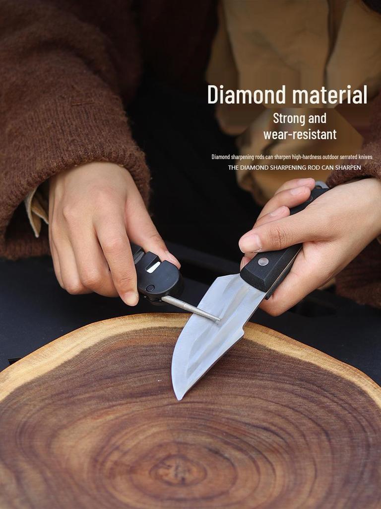 Multifunctional EDC Tungsten Steel Sharpener – Portable Outdoor Sharpening Tool