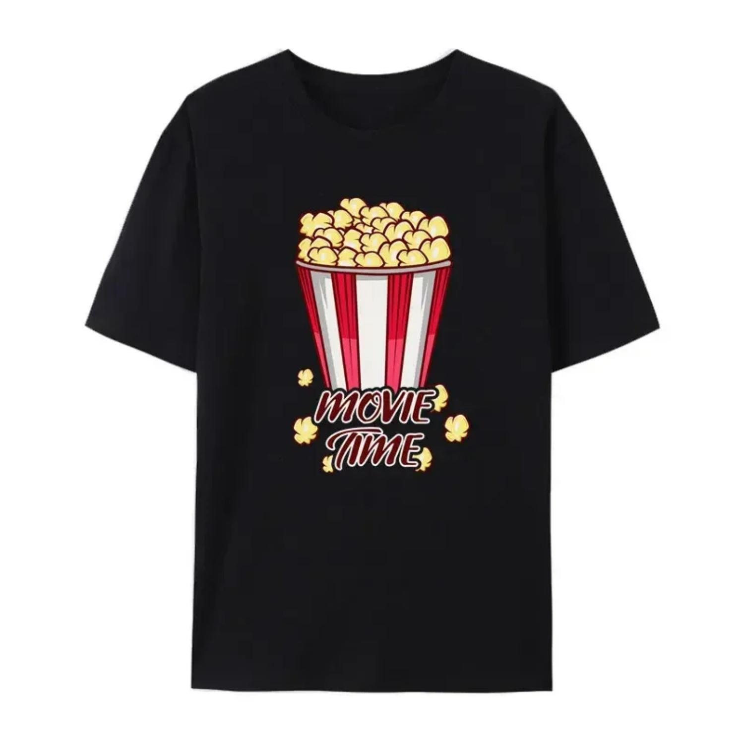 

Funny Movie Time Movie Goer Gift WomesT Shirt Retro Goth Hipster Y2k Streetwear Creative Fashion Leisure Aesthetics Shirt S